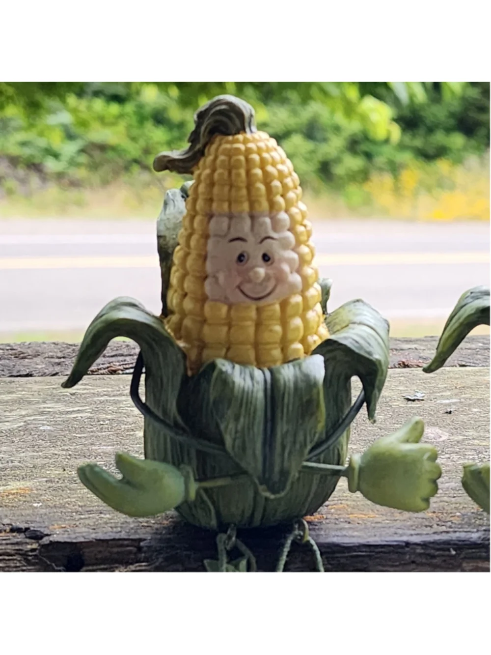 Vintage Anthropomorphic Corn on the Cob Resin Shelf Sitters - Set of 3 Whimsical